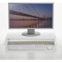 サンワサプライ 机上液晶モニタスタンド(W595mm・ホワイト) MR-LC101WN 1個（直送品）