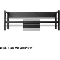 サンワサプライ 机上液晶モニタスタンド(W595mm・ブラック) MR-LC102BKN 1個（直送品）