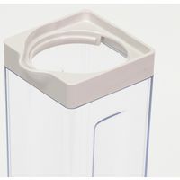 リバティーコーポレーション スクエア ウォーター ピッチャー 縦置き 横置き 1.1L ワームグレー LD-314 4571151223144 1個