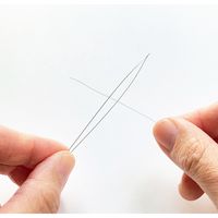 KAWAGUCHI ビーズ通し 6cm 2本入 90-028 1セット(3個)（直送品）