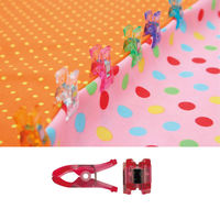 マーゼンプロダクツ スタンドクリップ レッド ミシン用仮止めクリップ 待針代用 手芸 手芸材料 MST-R 1セット(10個×5パック)