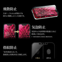 MSソリューションズ iPhone 13 mini ガラスフィルム 全画面保護 ソフトフレーム LP-DS21FGS 1個