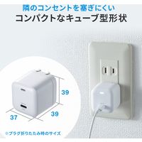 サンワサプライ USB PD対応キューブ型AC充電器（PD20W） ACA-PD89W 1個