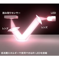サンワサプライ 静音Type-Cワイヤレス IR LEDマウス(5ボタン・薄型) MA-WIRC1175BK 1個