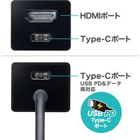 サンワサプライ USB Type-Cハブ付き HDMI変換アダプタ USB-3TCH34BK 1個