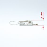 オープン工業 名札用クリップ プラ製 JAN付 NX-15-GY 1セット(20個)