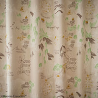 スミノエ MOOMIN セミオーダー カーテン ムーミン谷の地図 2600×1900mm アイボリー １セット(2枚入)（直送品）