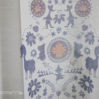 スミノエ MOOMIN セミオーダー レースカーテン フォークライン 2800×940mm ホワイト １セット(2枚入)（直送品）