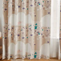 スミノエ MOOMIN セミオーダー カーテン ソフトメロディー 2400×1800mm ベージュ １セット(2枚入)（直送品）