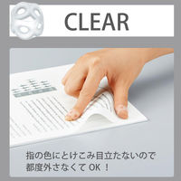 コクヨ リング型紙めくり<メクリン>クリアL メク-22T 1セット(1パック(5個)×10)
