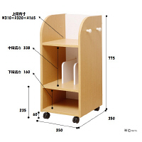 市場 na-kids（ネイキッズ） キッズランドセルラックスリム ナチュラル 幅350×奥行350×高さ775mm KDR-2437NA 1台（直送品）