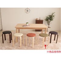 【軒先渡し】ヤマソロ パセリ スツール ファブリックグリーン 1セット（5脚入）（直送品）