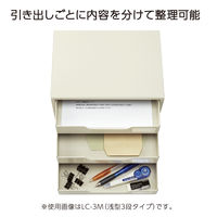 コクヨ レターケース スチール引き出しタイプ A4タテ 浅型5段 ライトグレー LC-5M 1台