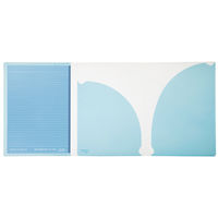 コクヨ キャンパスカバーノート（プリント収容ポケット付き）ブルー ノ-623AN-B 1セット（5冊）