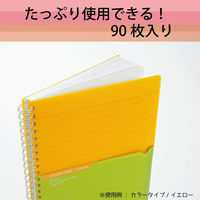 コクヨ ツインリングノート <カラータグ> セミB5 罫幅 CTス-C20B 1セット(1冊(90枚)×10)