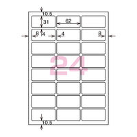 コクヨ カラーLBP&コピー用耐水紙ラベル A4 20枚入 LBP-WP6924N 1セット(40枚:20枚入×2袋)