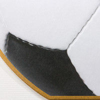 カラー色紙 丸形 サッカーボール柄 33196006 1セット（2枚） デザインフィル（直送品）