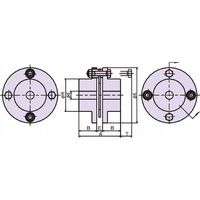 (株)椿本チエイン エクトフレックスカップリング NEFシリーズ(シングルタイプ) NEF04SーKH28JD2ーKH28JD2 1P（直送品）