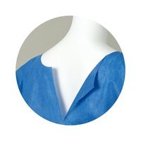 大衛 OW患者用ガウン #17 SMSブルー 50枚入 40564 1箱(50枚) 64-6478-16（直送品）