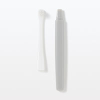 無印良品 ヘッドが交換できる歯ブラシ 部分みがき用ヘッド グレー ふつう 全長184mm 良品計画