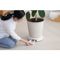 【園芸用品】 アイリスオーヤマ らくらく鉢受トレー ホワイト RHT-30 1個