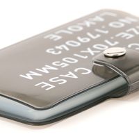 【LAKOLE/ラコレ】 クリアカードファイル グレー