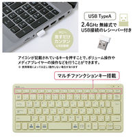 ワイヤレスキーボード 無線 2.4GHz 薄型 テンキーレス パンタグラフ プラス GR TW-KB002 1個
