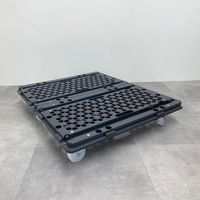 日東 ハンドルの位置が変えられるマルチ連結平台車 ナイロンキャスター NTC-N75GY 1台