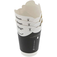 シモジマ バタフライカップ 8オンスホットダブル ブラック 004535205 1パック(25個)