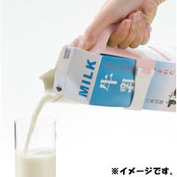 リッチェル 使っていいね! 持ちやすい 牛乳パックハンドル ピンク 1個（直送品）