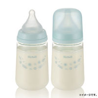 リッチェル はなえみ ガラス哺乳びん 3カ月頃から Mサイズ 240mL 4945680205320 1箱(1本入)（直送品）