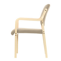 藤沢工業 ナチュラル ウッドチェア ビスケット 福祉用イス 介護用イス スタッキング椅子  木製イス 木製チェア 天然木 ベージュ 1脚