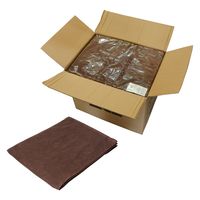 小野商事 フェイスタオル サロン用スレン染め ブラウン 240匁 ショートパイル 34×85cm AG1640 1セット(1袋(5枚)×20)