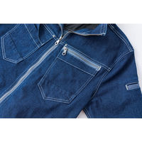 中国産業 HOP 9818-17-M 長袖ブルゾンインディゴM #9818-17-M 1着（直送品）