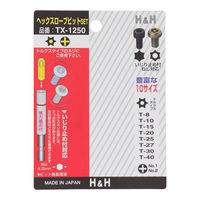 三共コーポレーション ヘックスローブビットSET TX-1250 1パック（直送品）