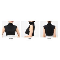 おたふく手袋 フィットスタイル UVネックカバー 付け襟タイプ ブラック UV-3891 1パック（直送品）