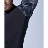 おたふく手袋 BT冷感・消臭パワーストレッチ 長袖バックハイネックシャツ カモフラ×ブラック L JW-625 1枚（直送品）