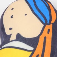 （世界の名作）クッション 真珠の耳飾り LAKOLE/ラコレ