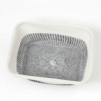 ニットメッシュバスケット（角） ブラック 1セット（1個×2） LAKOLE/ラコレ