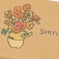 （世界の名作）ハード小物ケース ひまわり LAKOLE/ラコレ