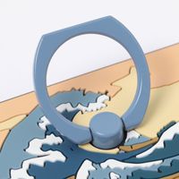 （世界の名作）ラバースマホリング 神奈川沖浪裏 LAKOLE/ラコレ