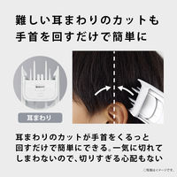 パナソニック ファミリーヘアカッター ER-GF42-W 1台