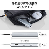 ドッキングステーション タイプC ハブ 6in1 HDMI LAN USB-A USBハブ DST-C30SV エレコム 1個