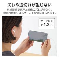 タイプCイヤホン 有線 マイク付き セミオープン型 断線しにくい高耐久 シルバー EHP-DF13IMSV エレコム 1個