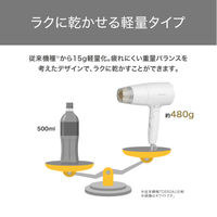 ヘアドライヤー 大風量 速乾 軽量 1200W プロテクトイオン 折り畳み式 グレージュ TD560A-C テスコム 1個（直送品）