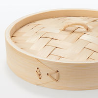 無印良品 竹材 蒸篭（せいろ） 蓋 小 約直径18×高さ3.5cm 1セット（1個×3） 良品計画