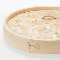 無印良品 竹材 蒸篭（せいろ） 蓋 大 約直径23×高さ3.5cm 1セット（1個×3） 良品計画