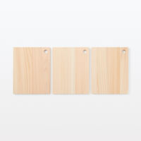 無印良品 ひのき調理板 薄型 小 フック穴付き 約幅19×奥行15×厚さ1.2cm 良品計画