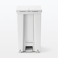 【まとめ買いセット】無印良品 再生ポリプロピレン入り ペダル式ダストボックス 両開きフタ付き 小 20/30L袋用 1セット（1個×2）