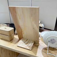 【軒先渡し】 ストア・エキスプレス 2Wayサインスタンド ラーチ合板 A4 1個 6755-1382 61-819-99-2（直送品）